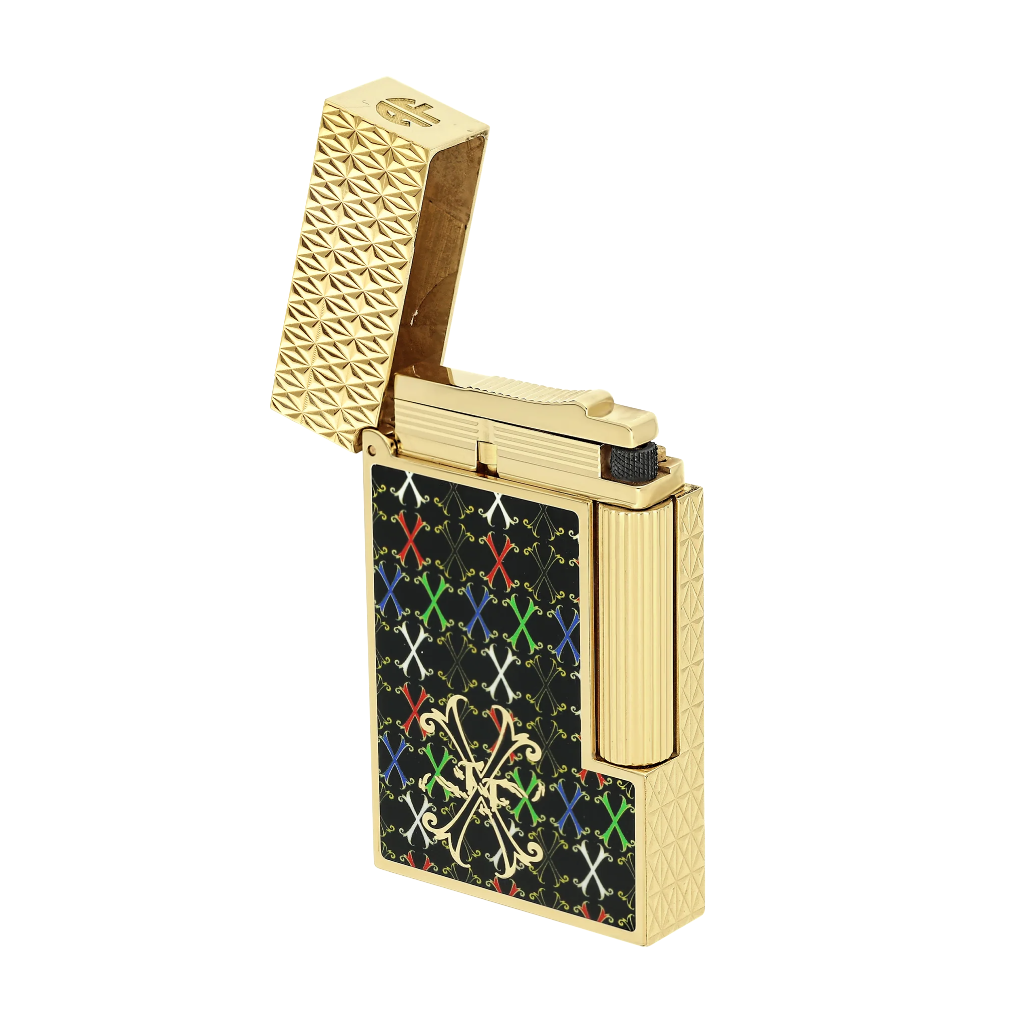 S.T. Dupont Ligne 2 Fuente Lacquered Multicolor Lighter/Briquet C16060CL