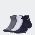 Cushioned Color Quarter Socks 3 Pairs