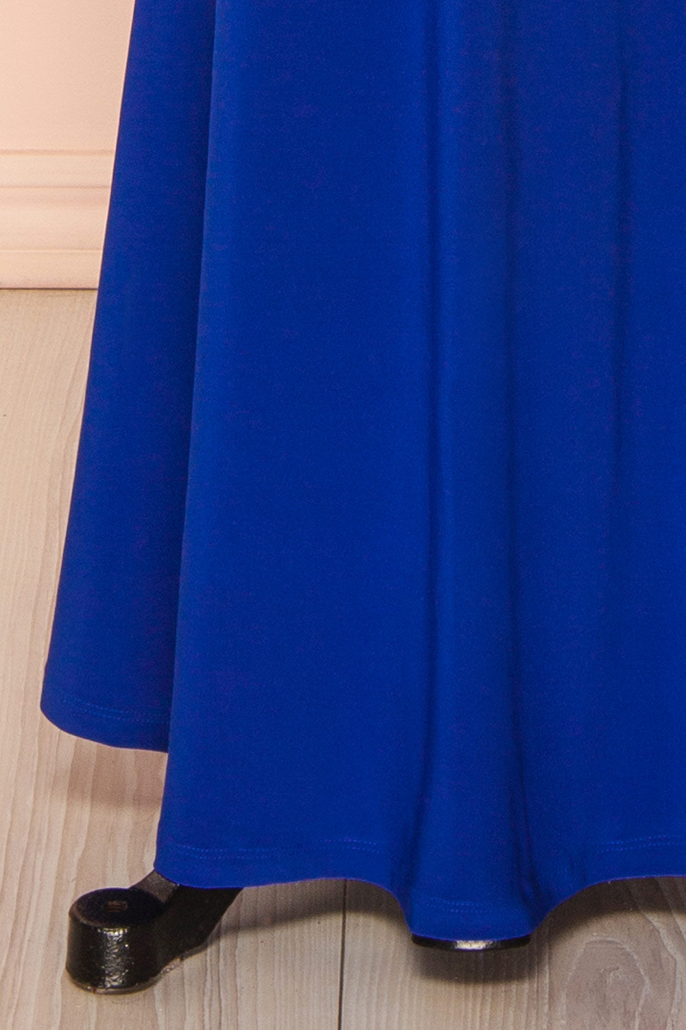 Caiden Blue | Halter V Neck Open Back Mermaid Dress