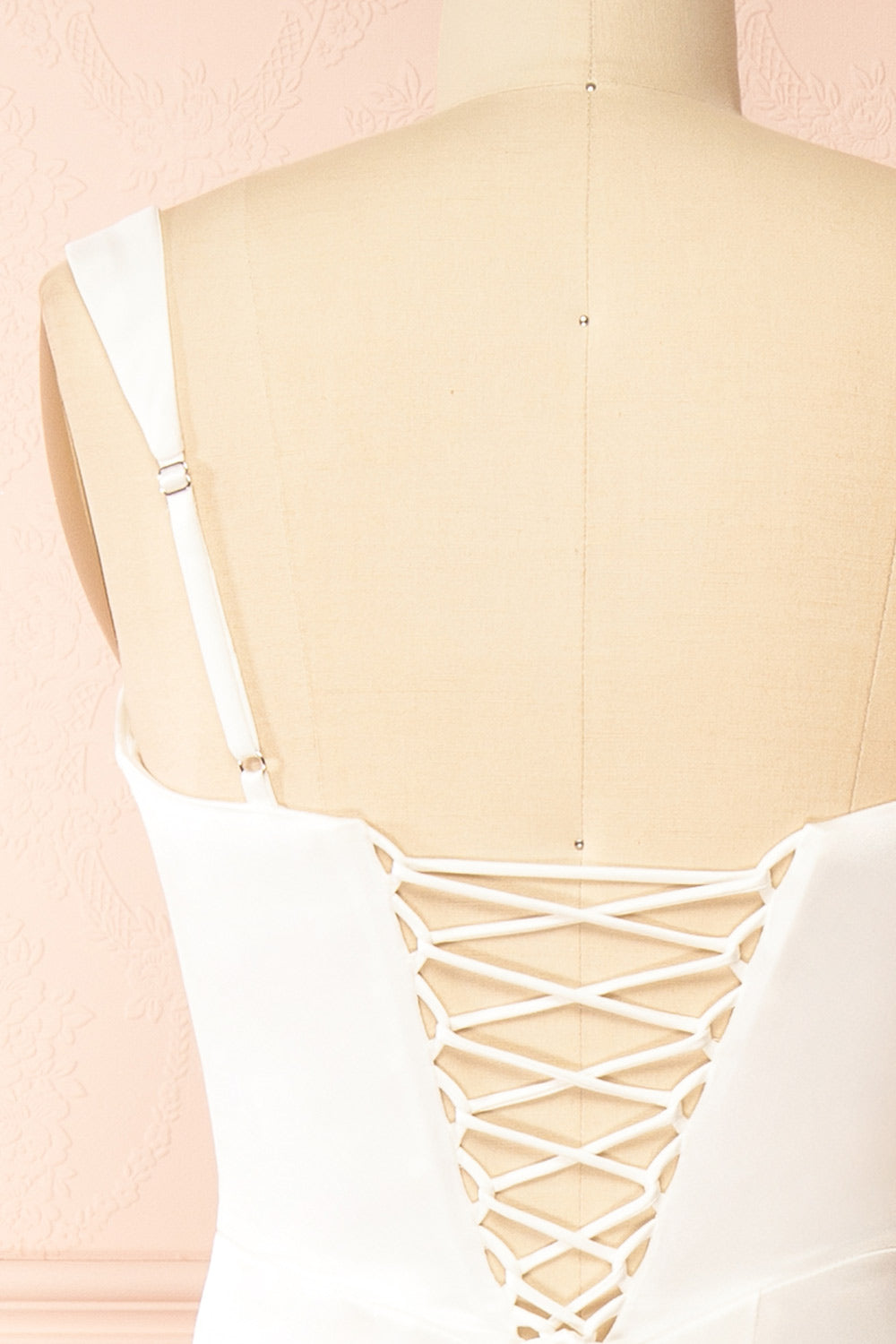 Carissa | Satin Wedding Dress with Lace-Up Back