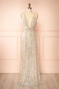 Carlene | Maxi Sequins Dress with Slits
