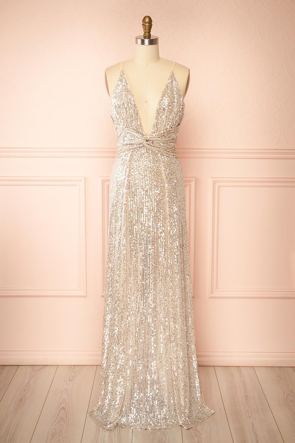 Carlene | Maxi Sequins Dress with Slits