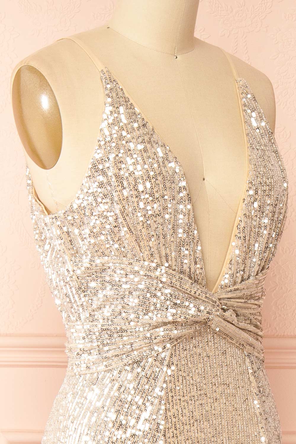 Carlene | Maxi Sequins Dress with Slits