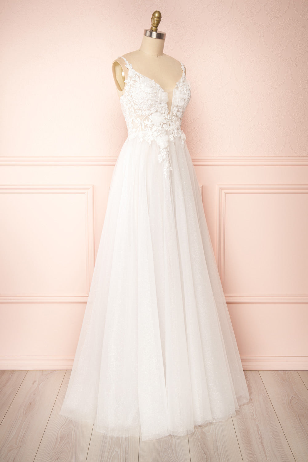 Cassandra | Embroidered A-Line Wedding Dress