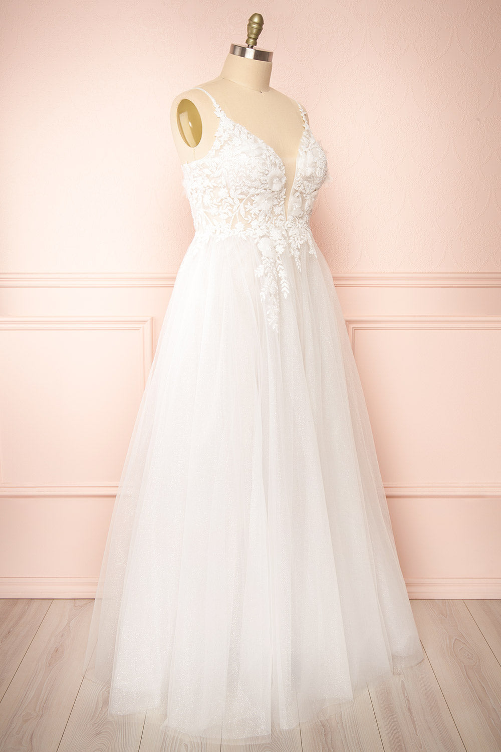Cassandra | Embroidered A-Line Wedding Dress