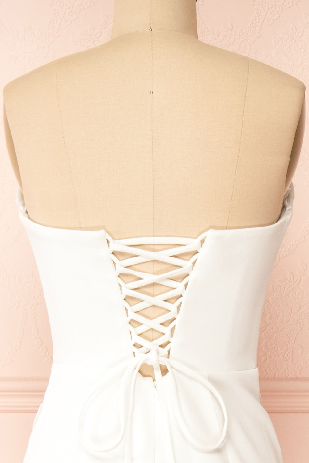 Celesta | White Strapless Wedding Gown with Removable Straps