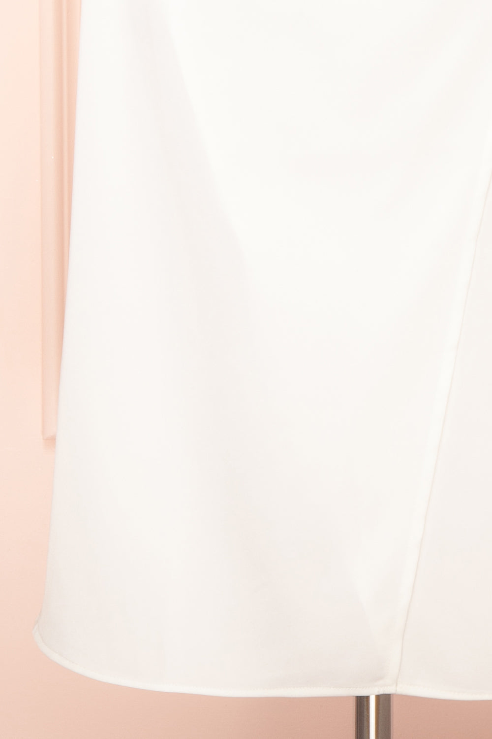 Chloe Ivory | Cowl Neck Satin Midi Slip Dress