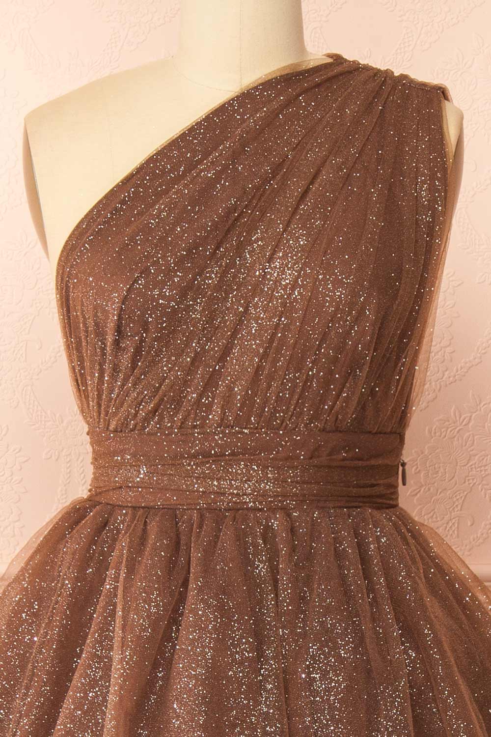 Cody Brown | Maxi One Shoulder Dress with Glitters