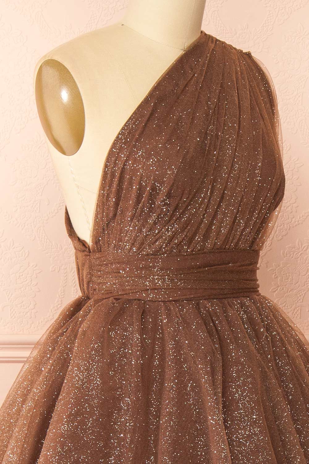 Cody Brown | Maxi One Shoulder Dress with Glitters
