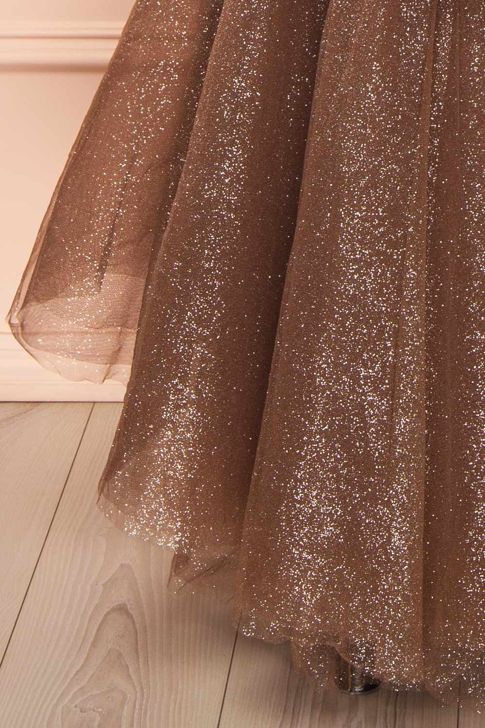 Cody Brown | Maxi One Shoulder Dress with Glitters
