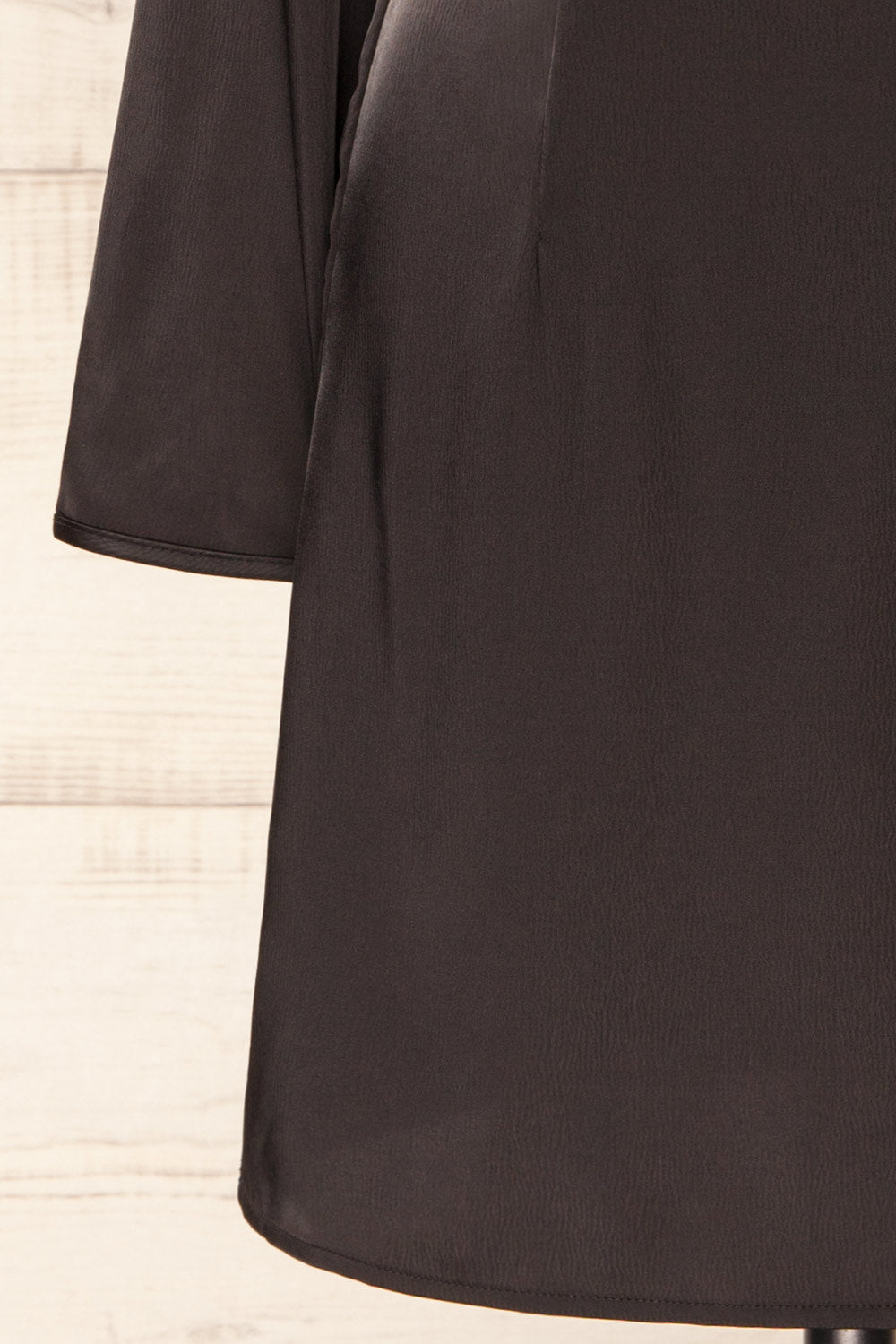 Combault Black | Silky Long Sleeved Dress