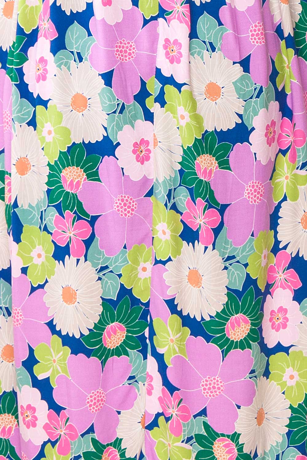 Cornelia | Colourful Floral Midi Dress with an Empire Waist