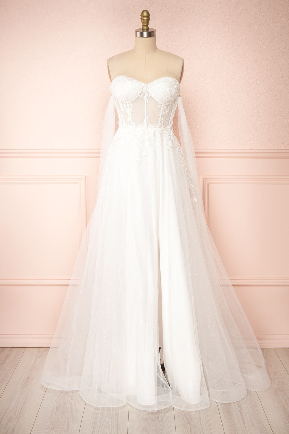 Cossette | Strapless Corset Maxi Wedding Dress