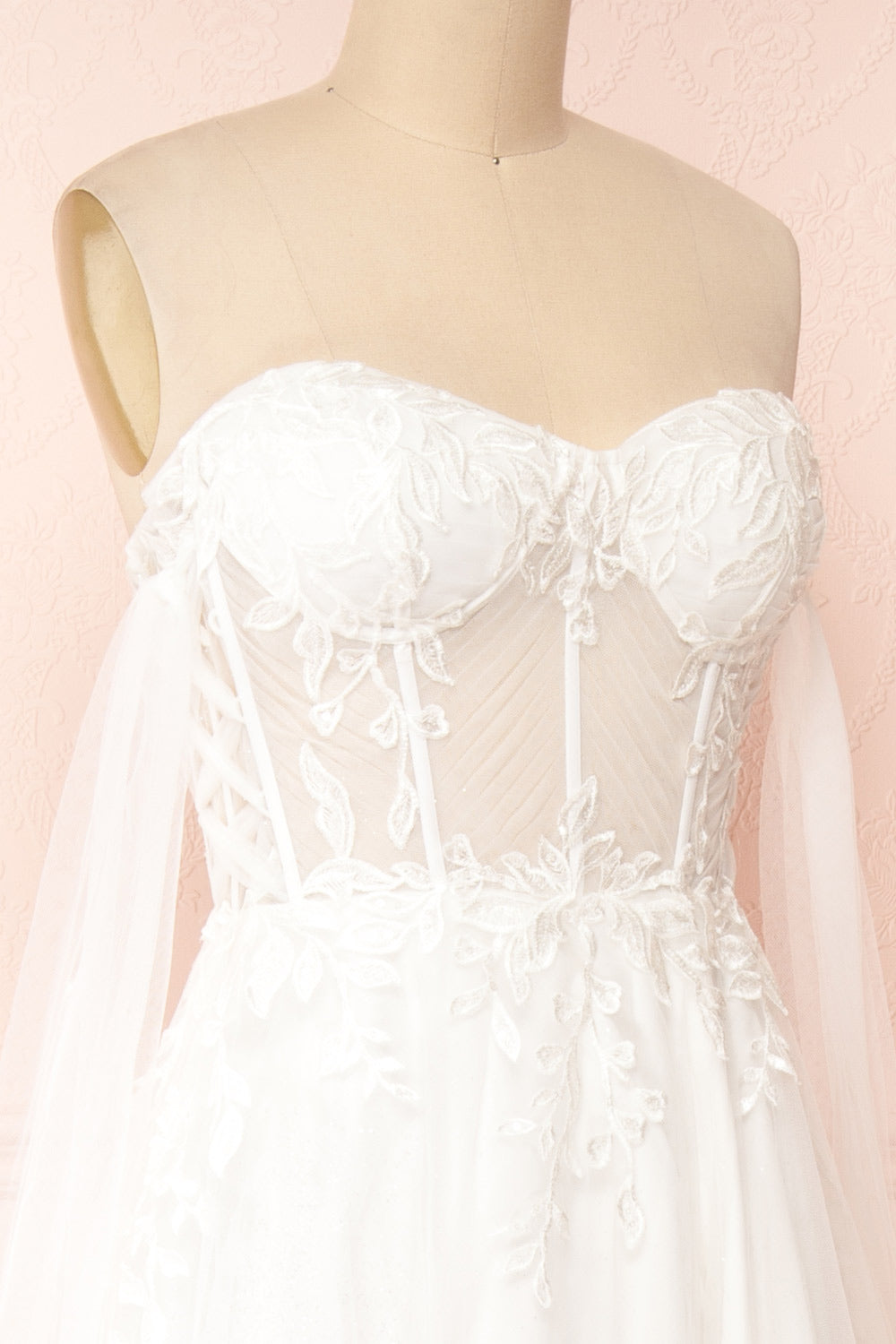 Cossette | Strapless Corset Maxi Wedding Dress