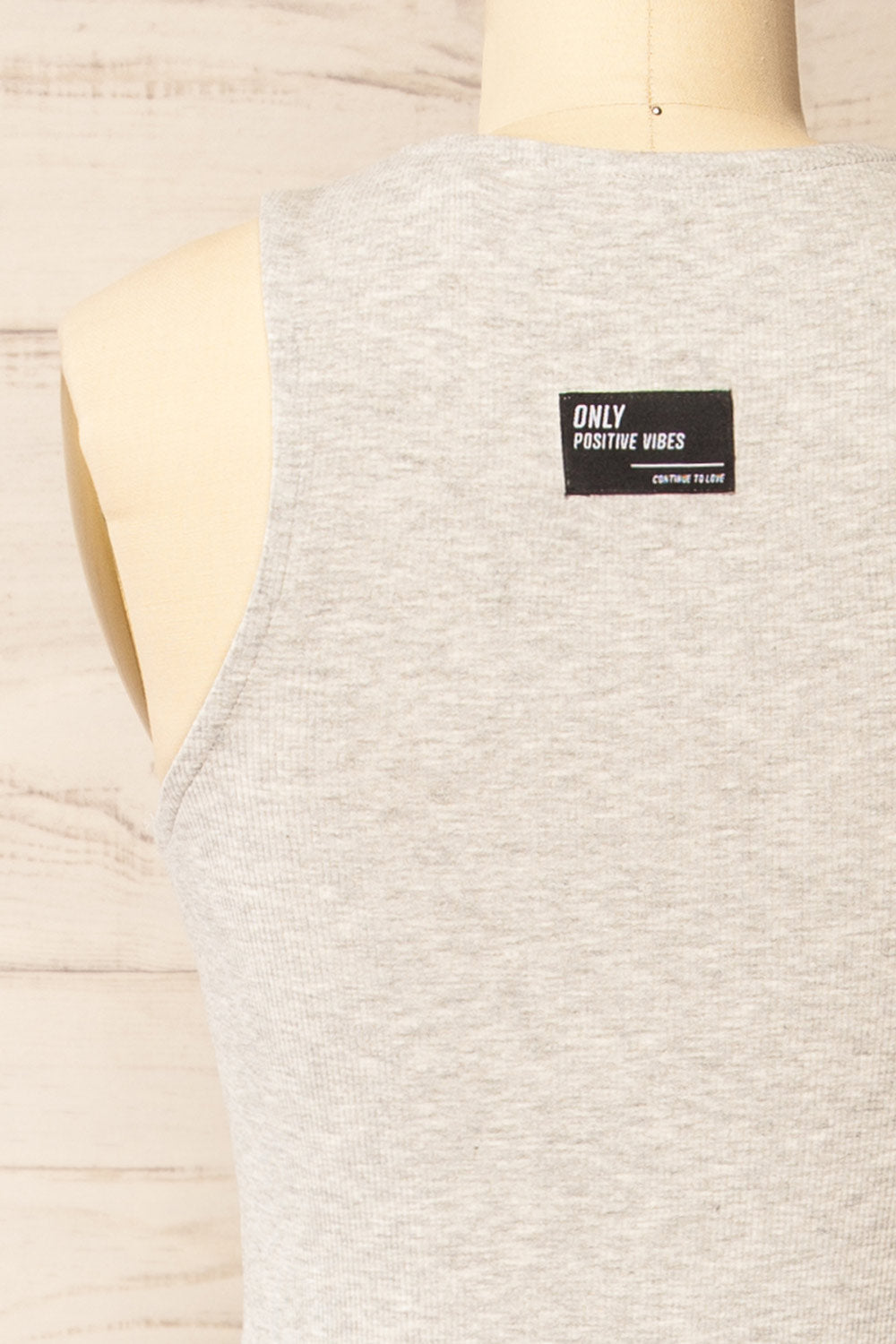 Daegu Grey | Long Fitted Ribbed Dress