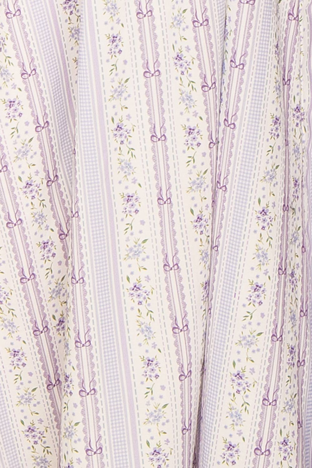 Daiko Lilac | Floral A-Line Maxi Dress with Corset Bust