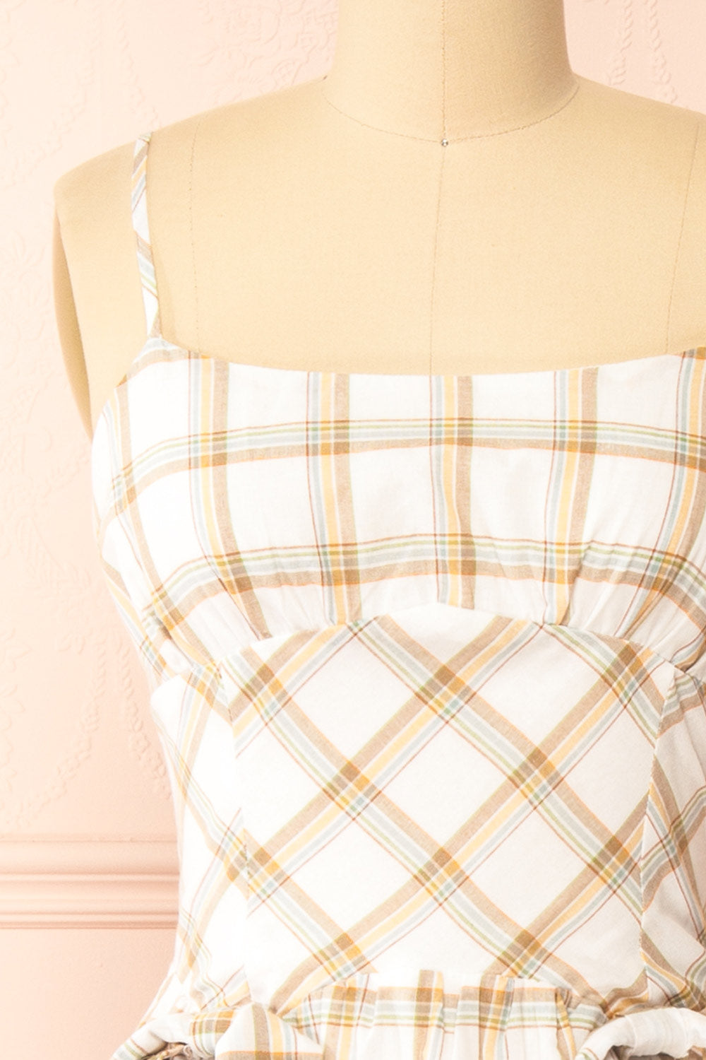 Dalonia | Long Plaid Dress w/ Bows