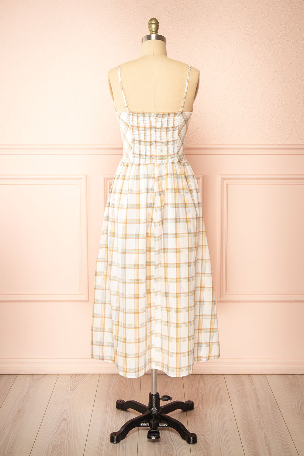 Dalonia | Long Plaid Dress w/ Bows