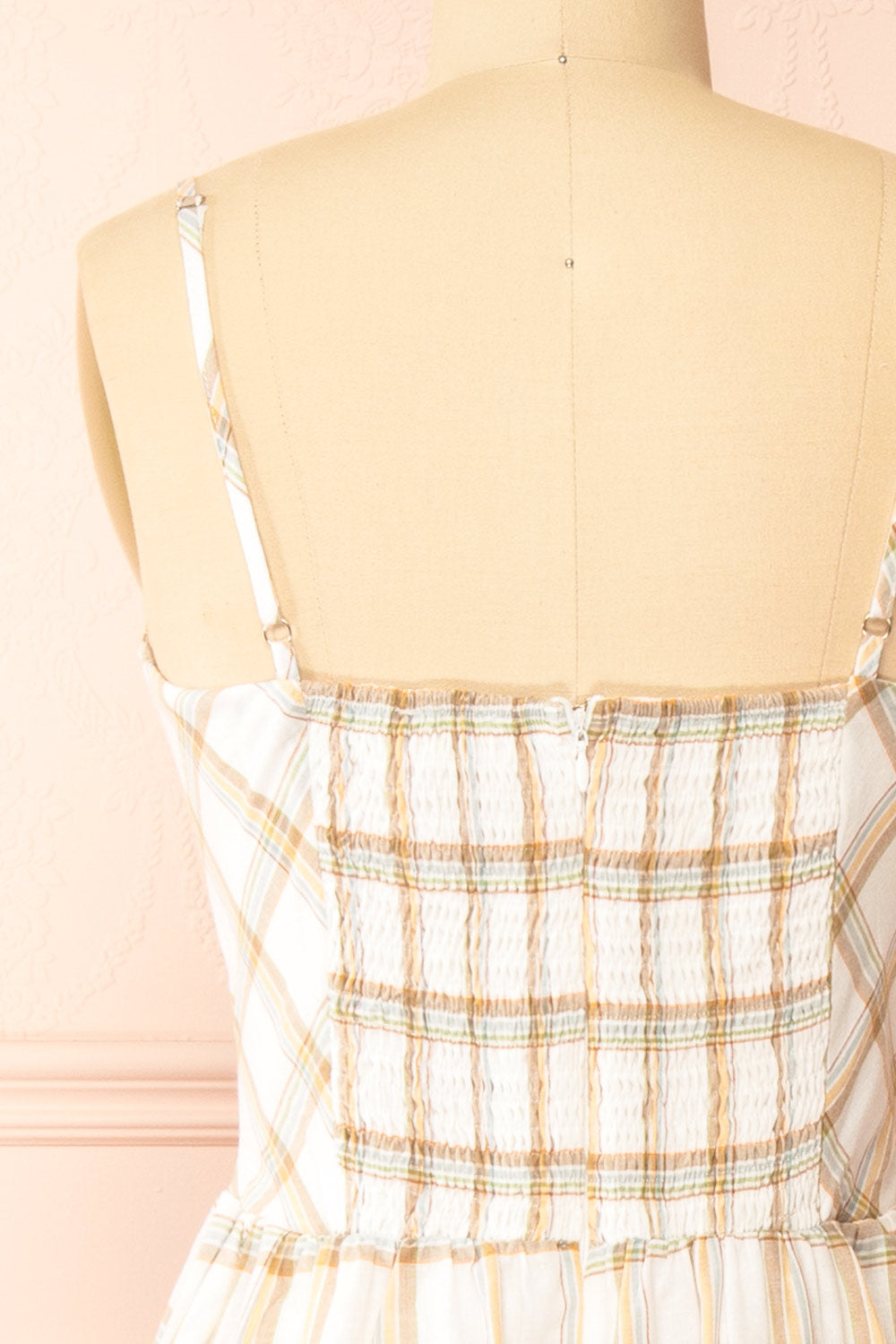 Dalonia | Long Plaid Dress w/ Bows
