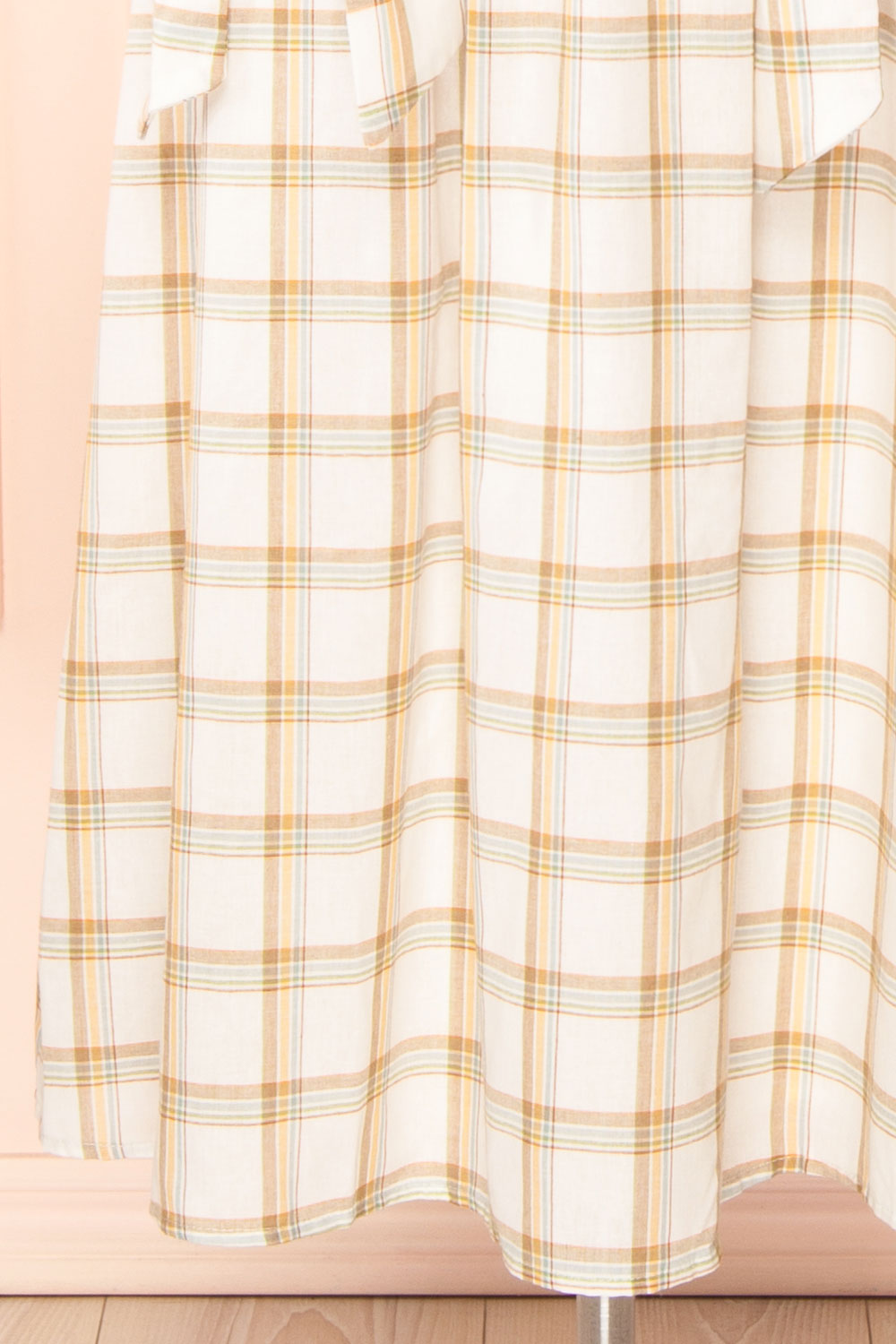 Dalonia | Long Plaid Dress w/ Bows