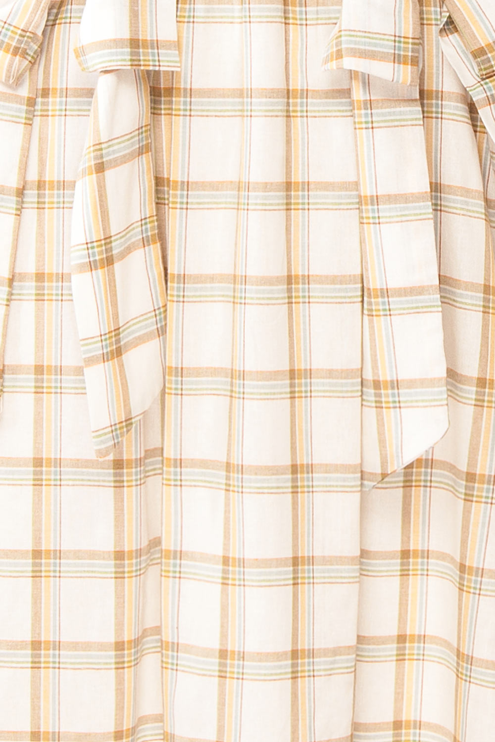 Dalonia | Long Plaid Dress w/ Bows