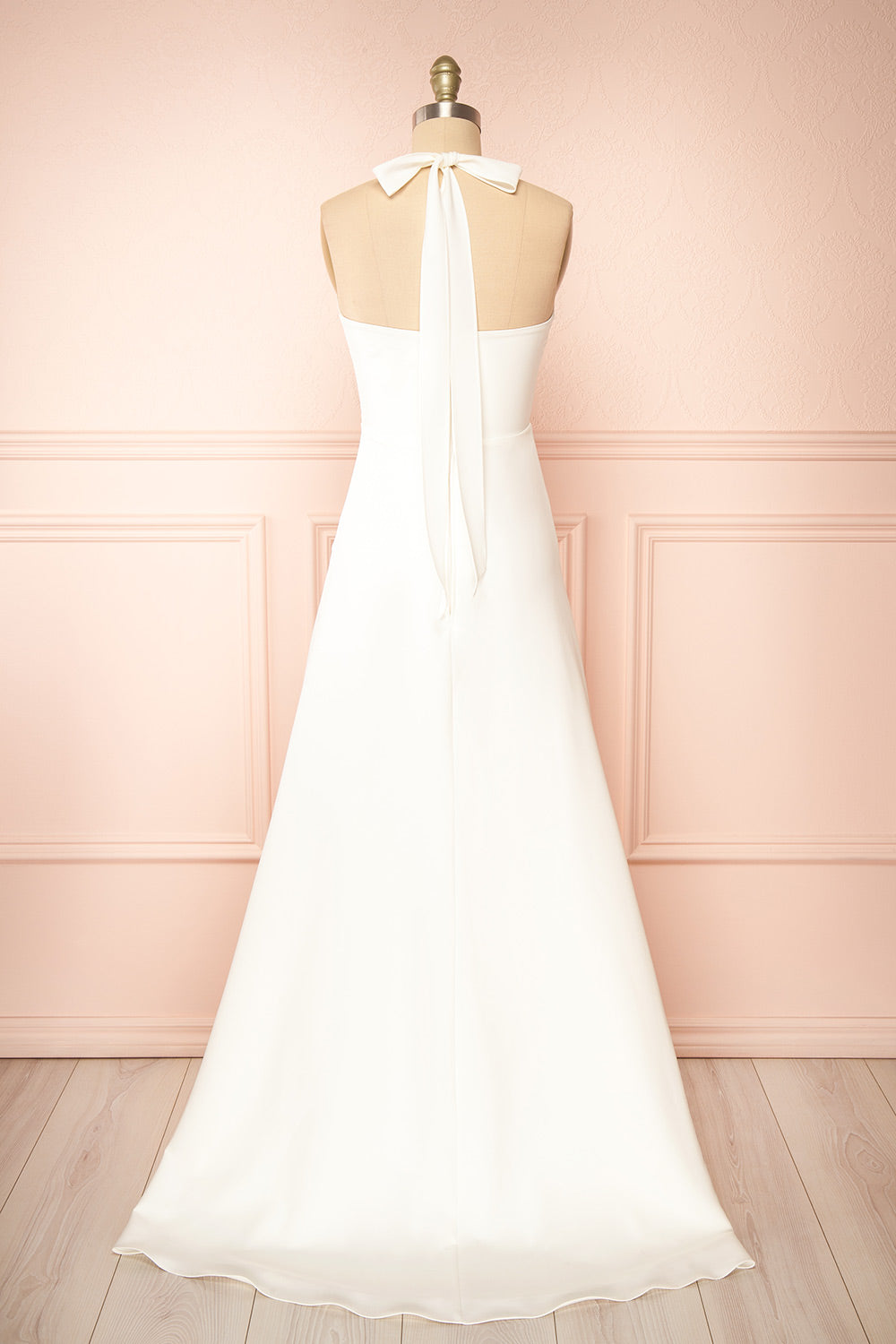Denisia Ivory | Bridal Maxi Dress with Train and Slit by Arti Gogna