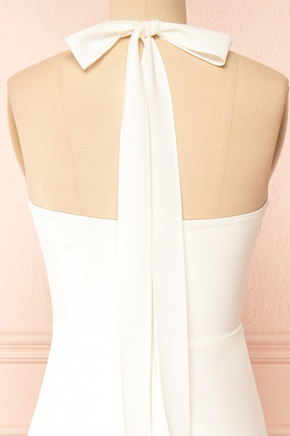 Denisia Ivory | Bridal Maxi Dress with Train and Slit by Arti Gogna