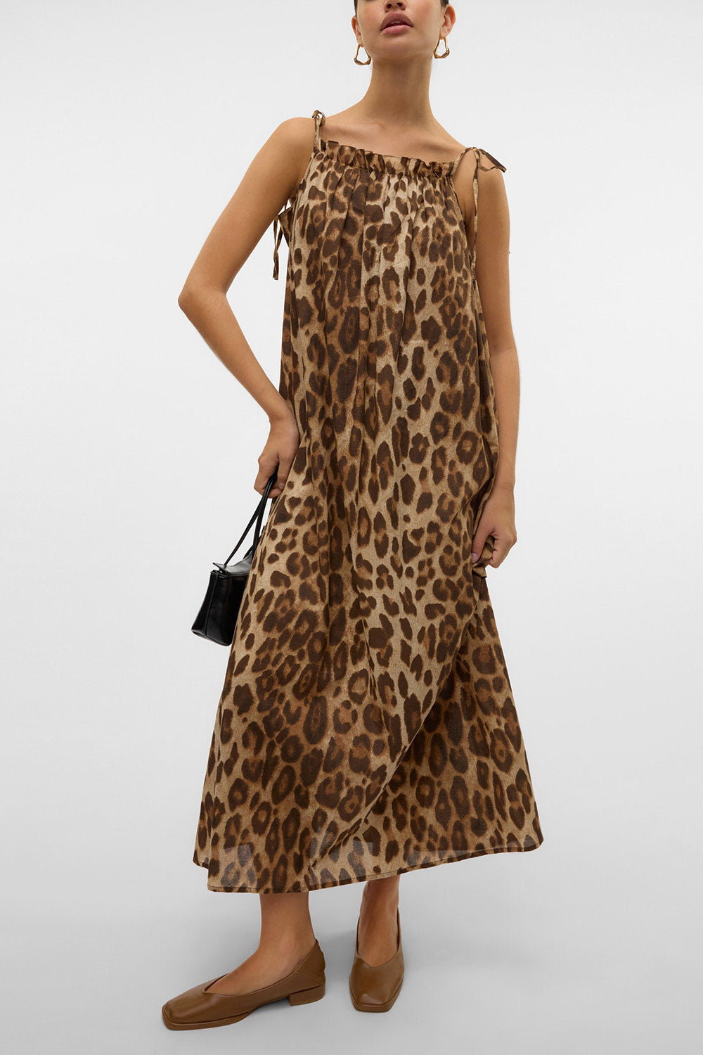 Denizli | Leopard Print Oversized Midi Dress