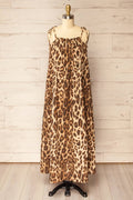 Denizli | Leopard Print Oversized Midi Dress