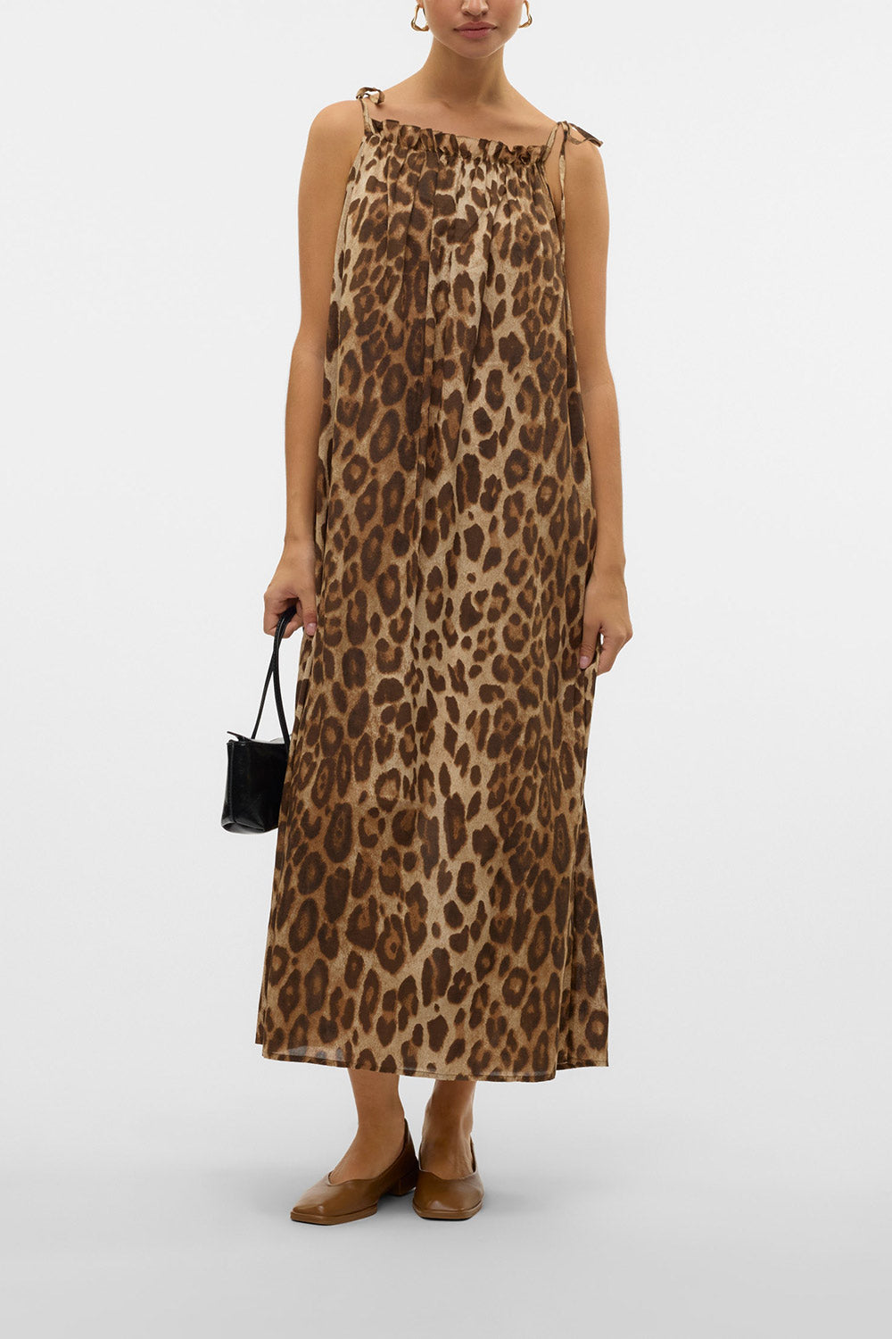 Denizli | Leopard Print Oversized Midi Dress