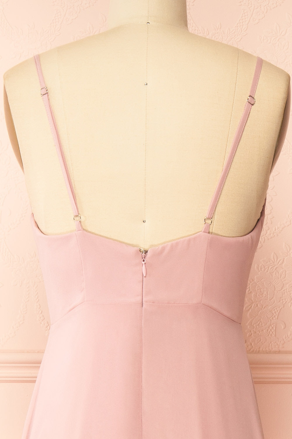 Diana Blush | Exclusive 1861 A-Line Chiffon Dress with Slit