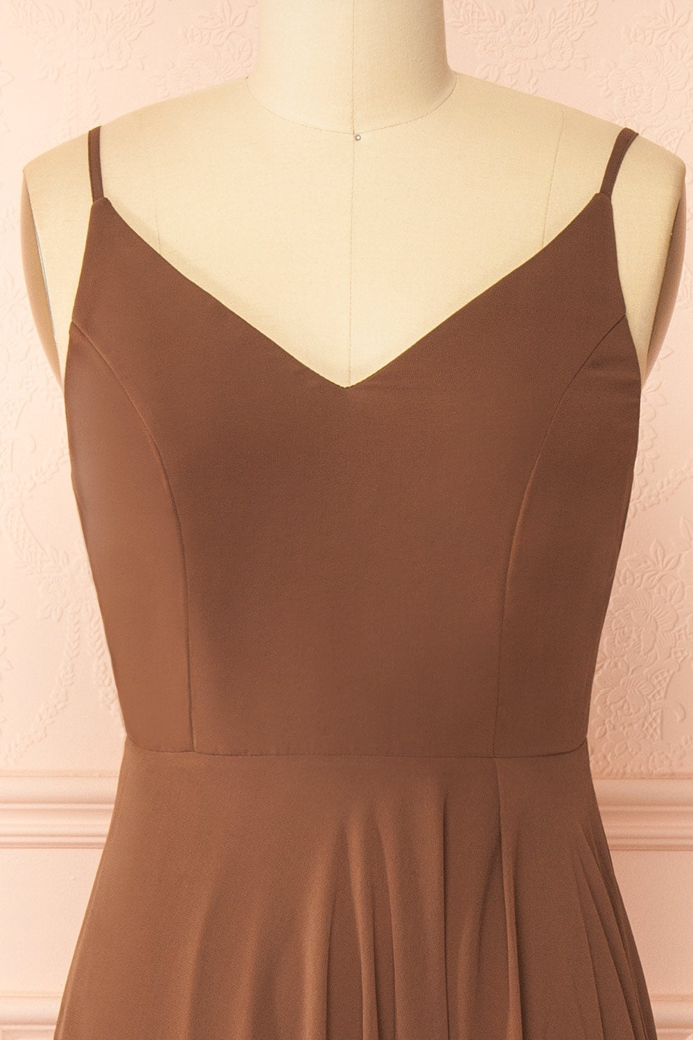 Diana Brown | Exclusive 1861 A-Line Chiffon Dress with Slit