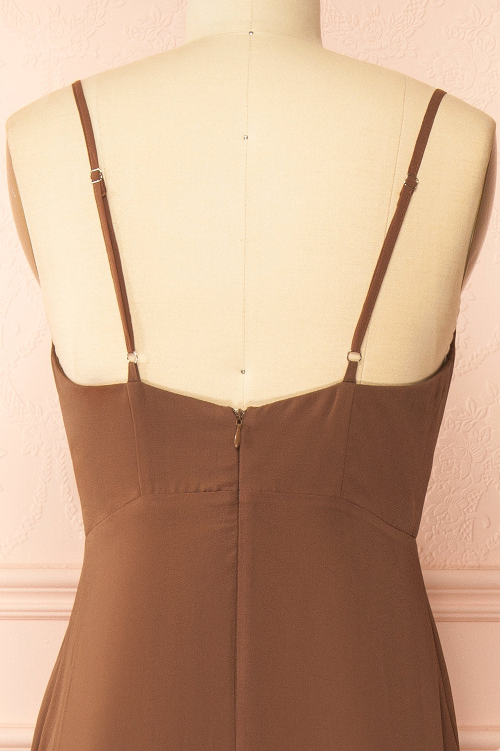 Diana Brown | Exclusive 1861 A-Line Chiffon Dress with Slit