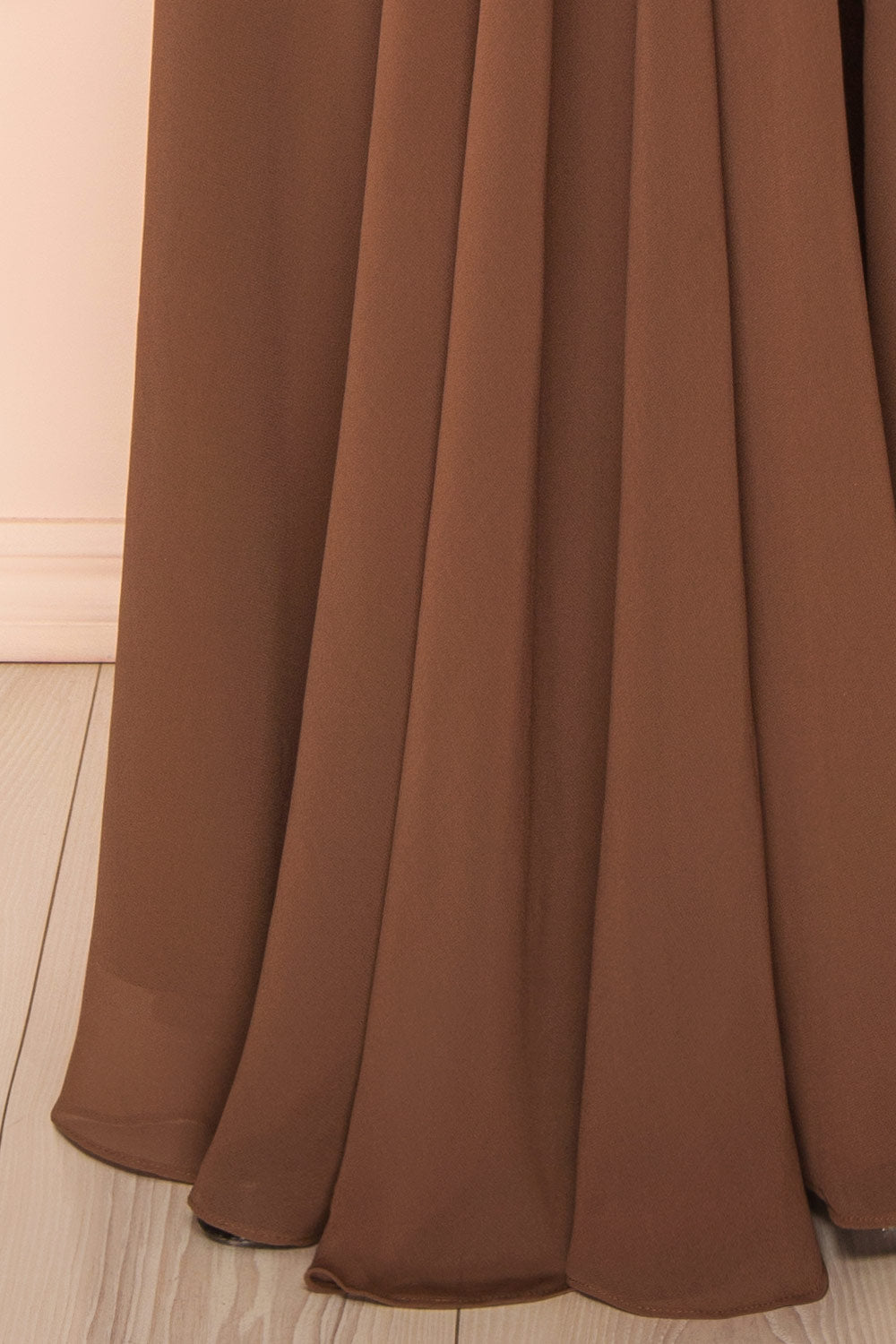 Diana Brown | Exclusive 1861 A-Line Chiffon Dress with Slit