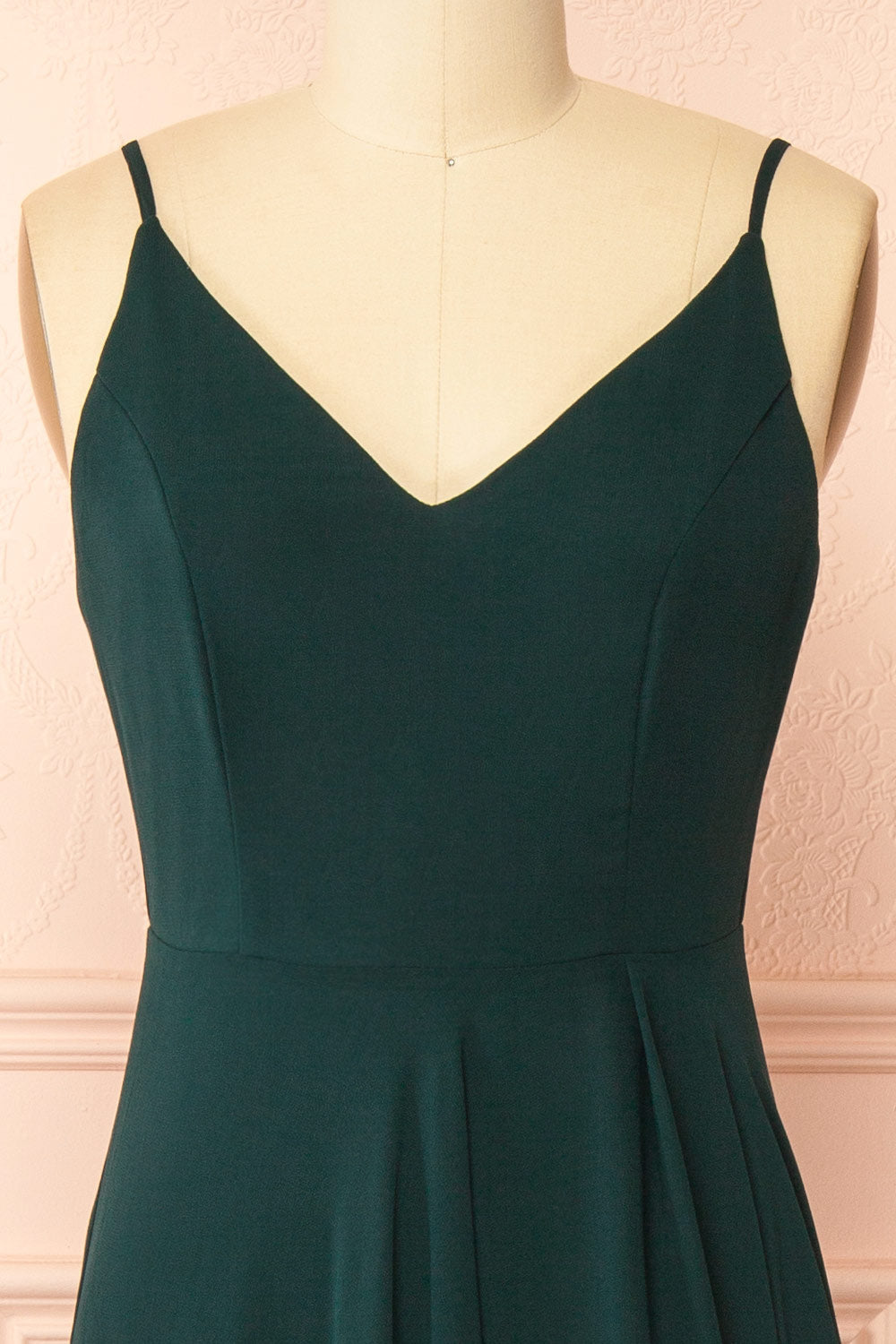 Diana Green | Exclusive 1861 A-Line Chiffon Dress with Slit