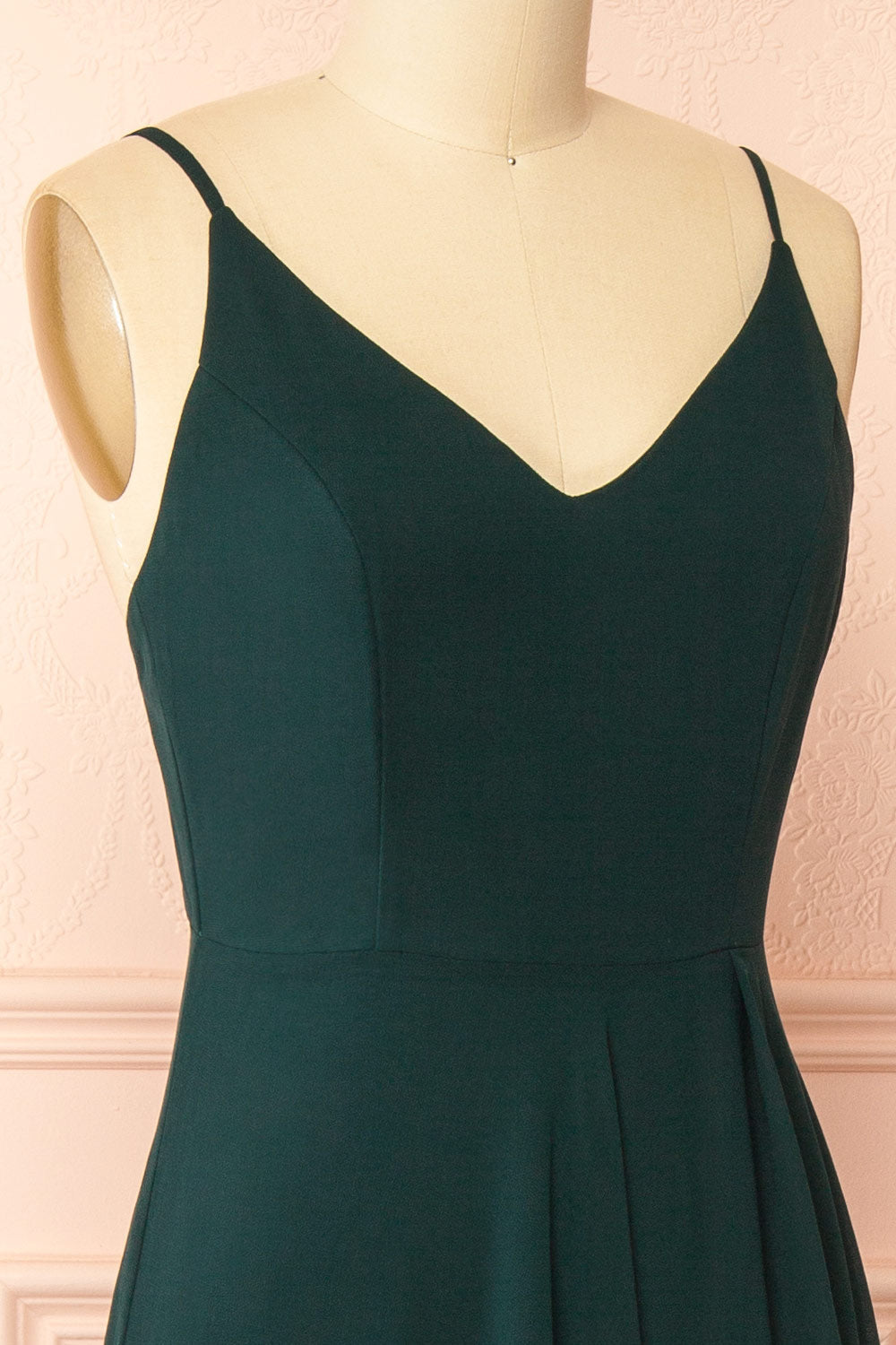 Diana Green | Exclusive 1861 A-Line Chiffon Dress with Slit