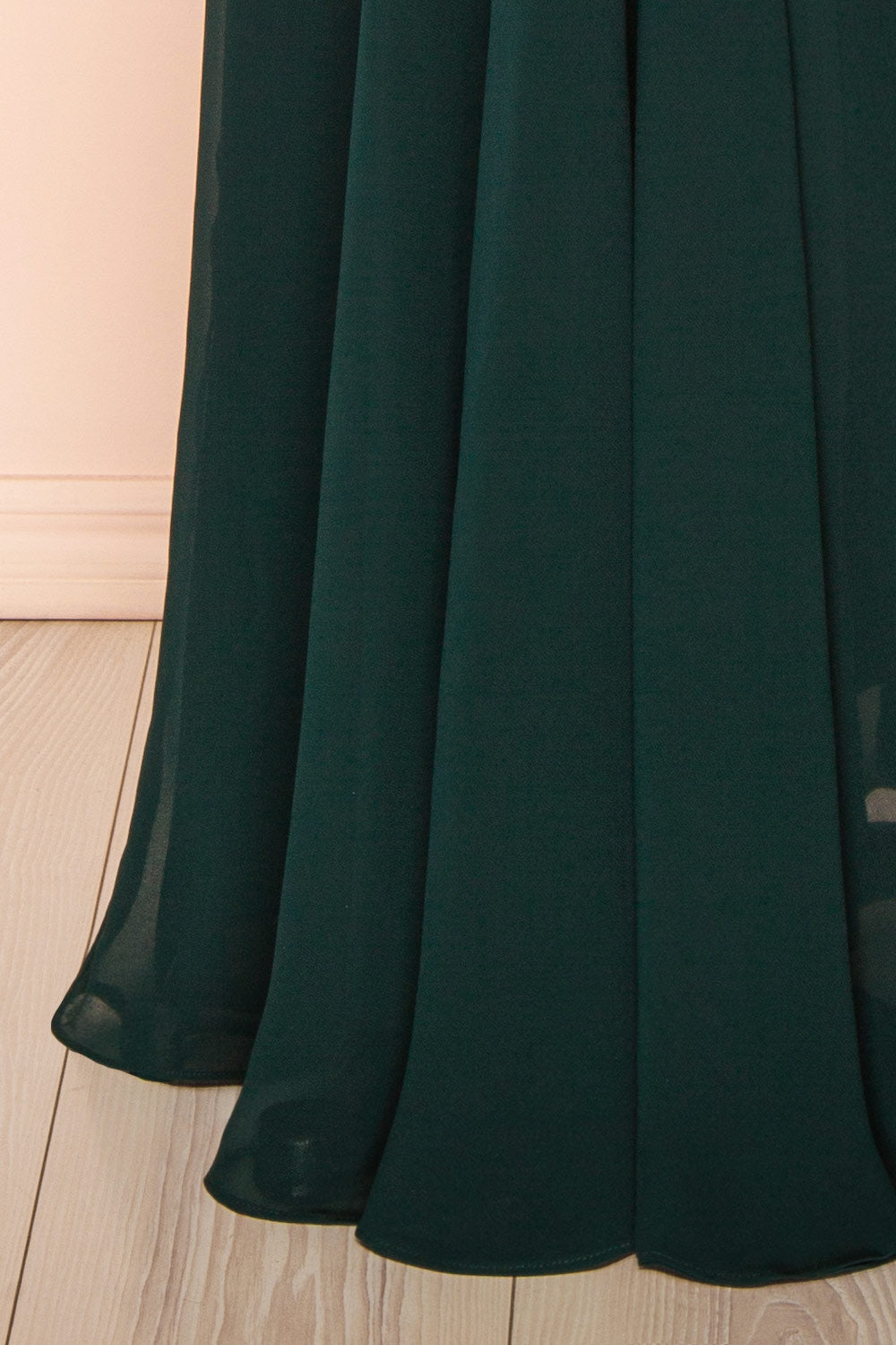 Diana Green | Exclusive 1861 A-Line Chiffon Dress with Slit