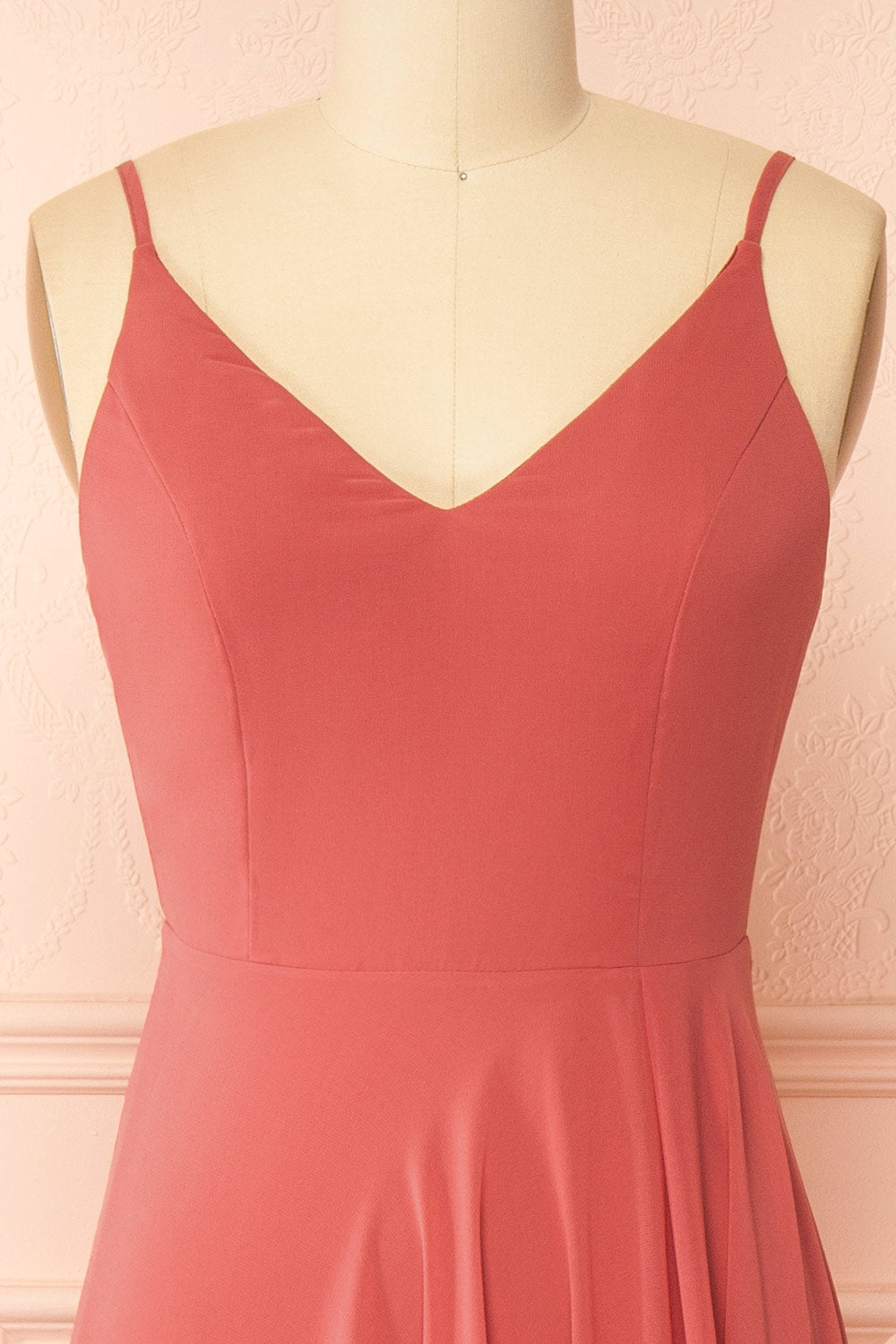 Diana Pink | Exclusive 1861 A-Line Chiffon Dress with Slit
