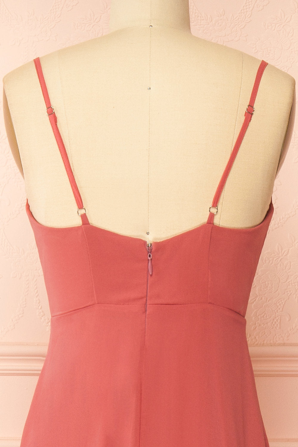 Diana Pink | Exclusive 1861 A-Line Chiffon Dress with Slit