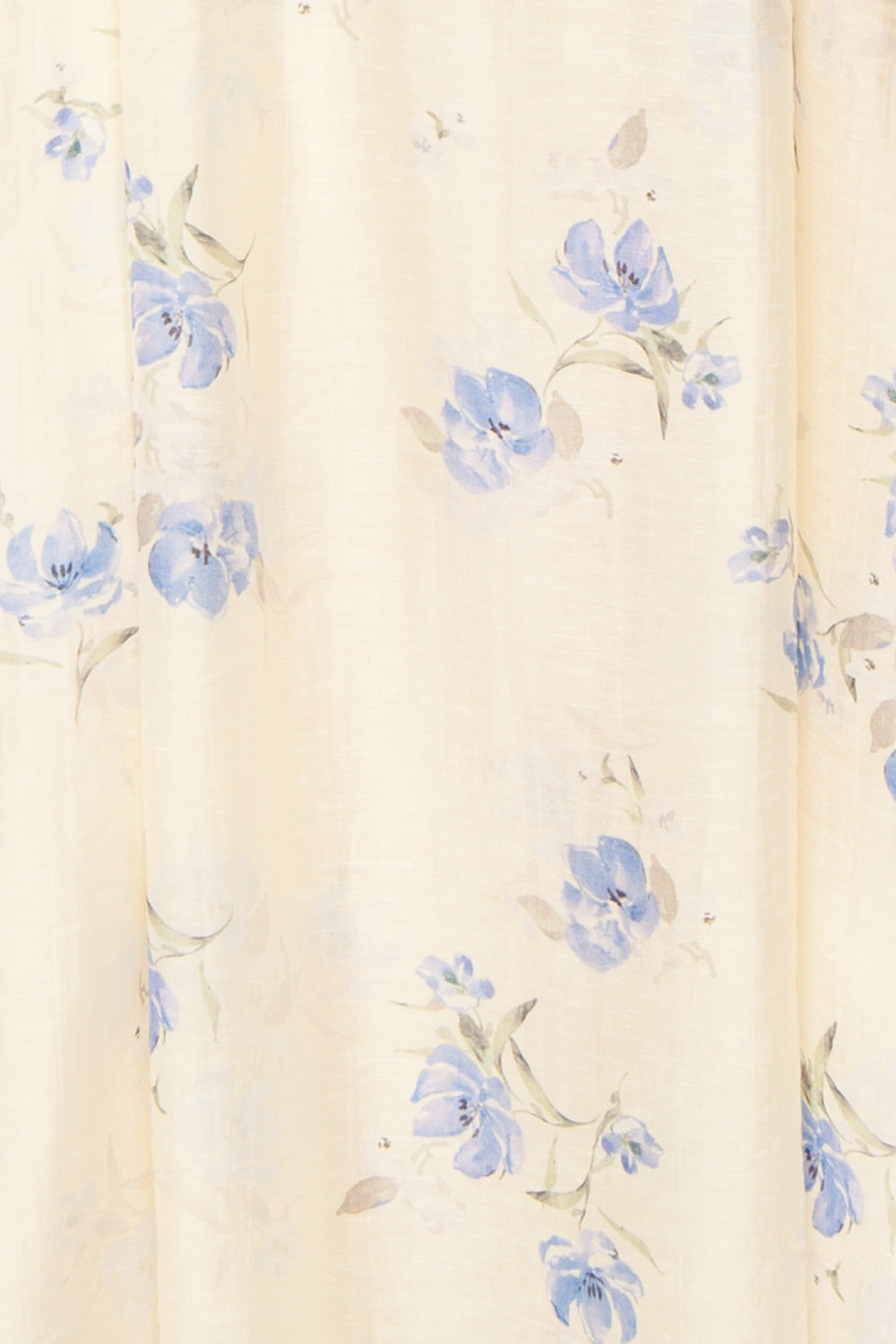 Diandra | Long A-Line Floral Dress with Back Cut-Out