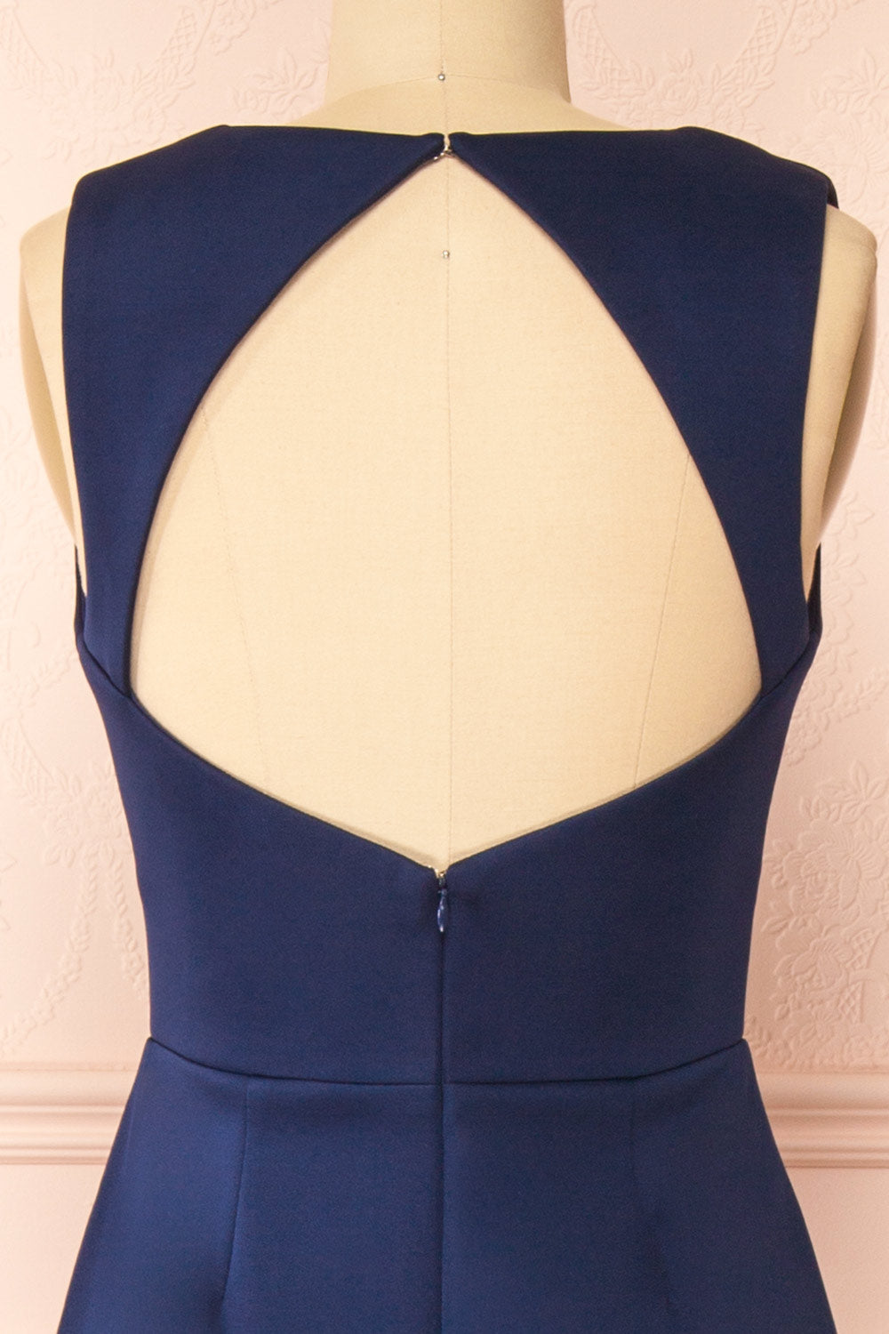 Diaz Navy | Maxi Dress with Train