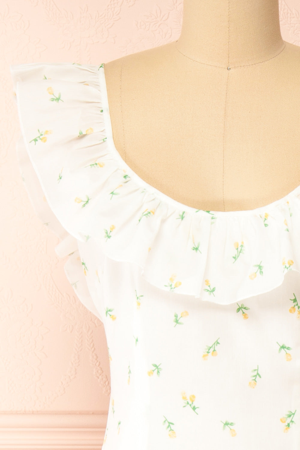 Eddie White | Long Dress w/ Floral Print