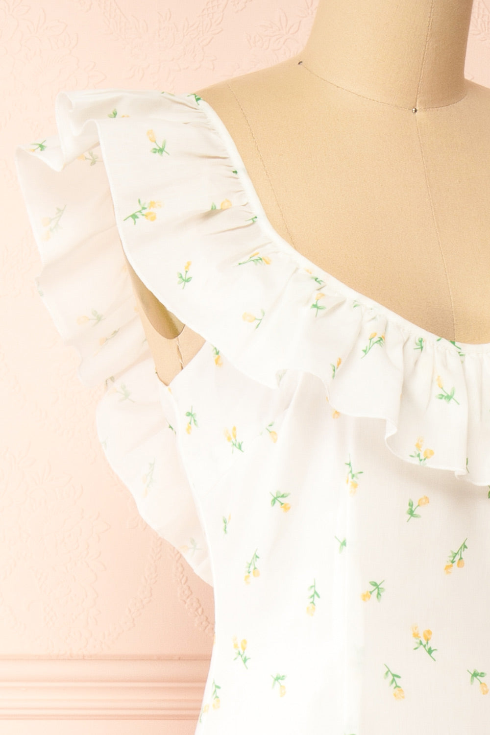Eddie White | Long Dress w/ Floral Print