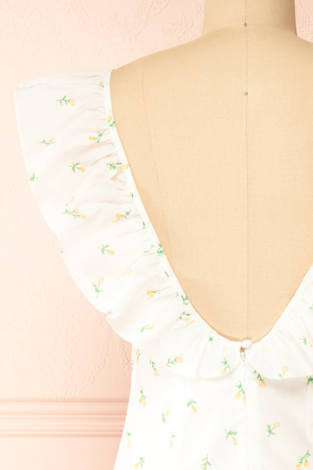 Eddie White | Long Dress w/ Floral Print