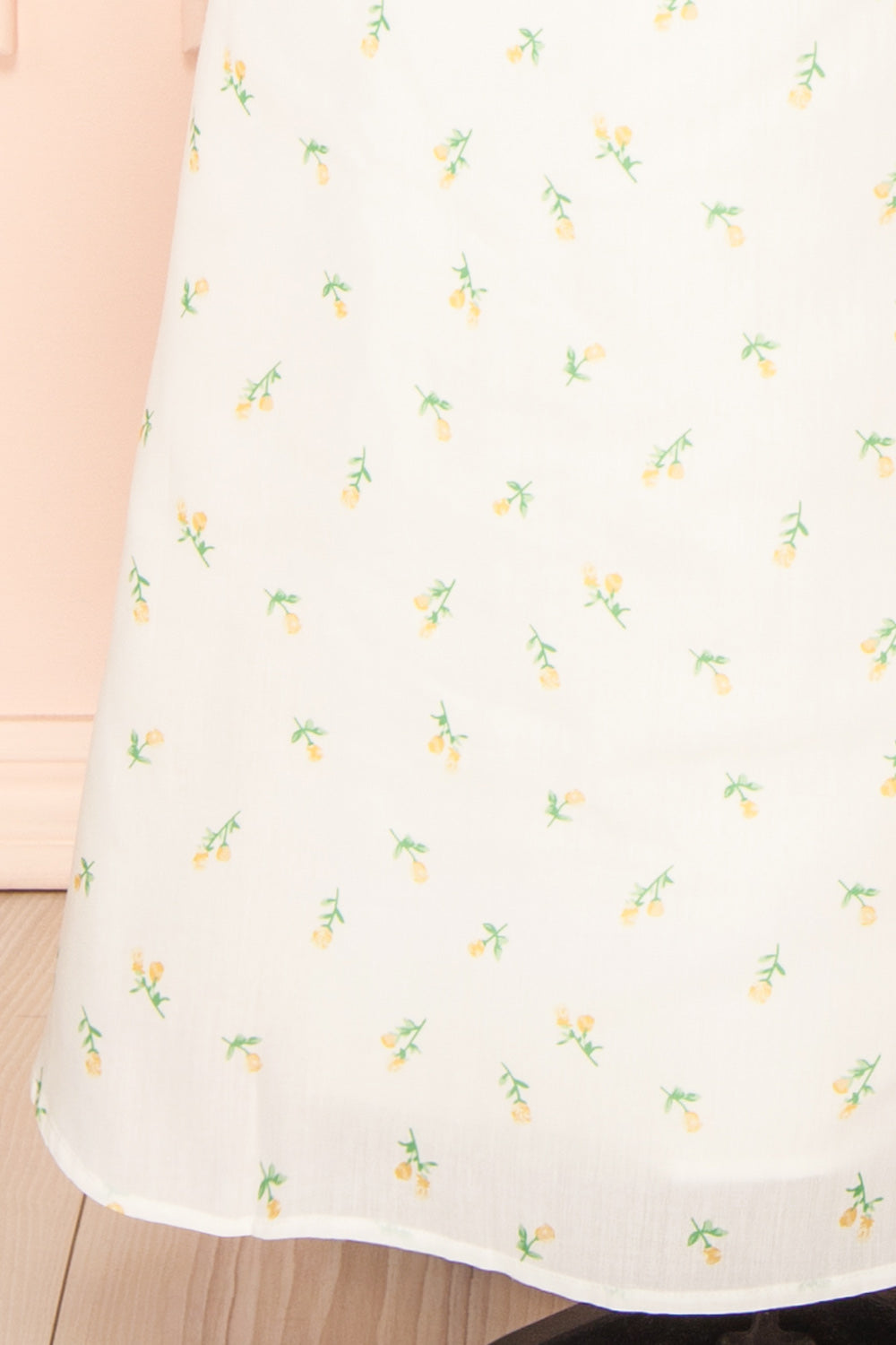 Eddie White | Long Dress w/ Floral Print