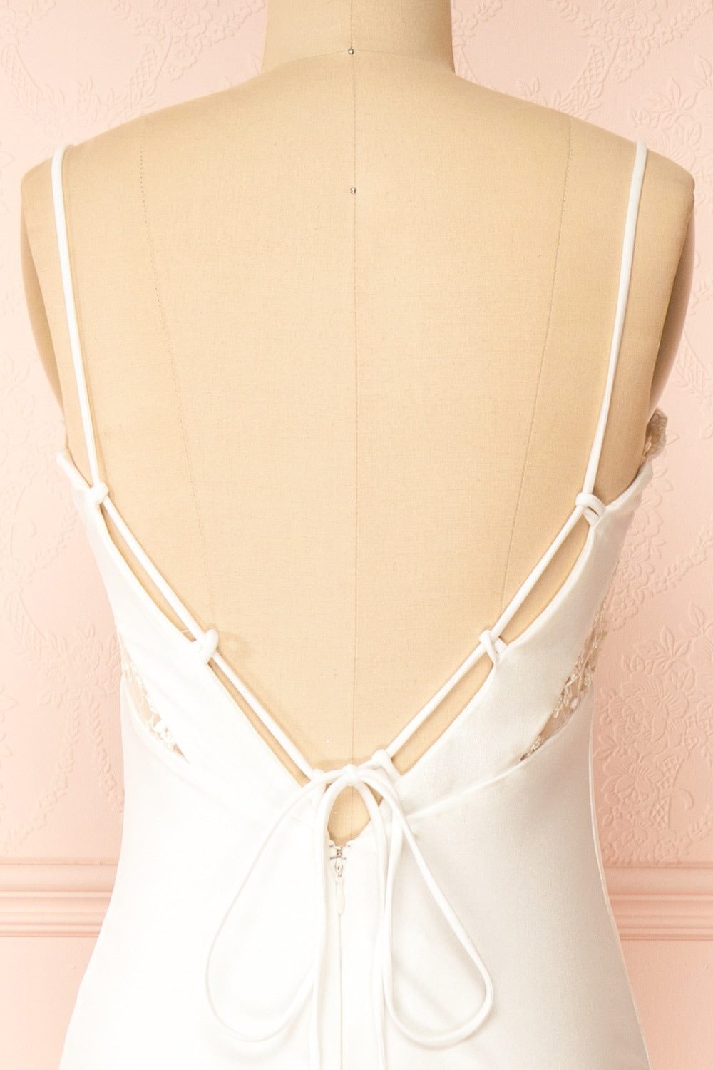 Elaria Ivory | Embroidered Fitted Wedding Dress with Slit by Arti Gogna