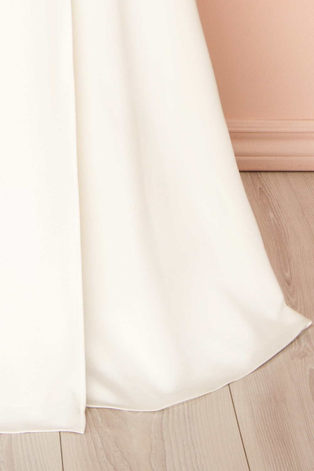 Elenova White | High Neck Wedding Gown with Train and Slit by Arti Gogna