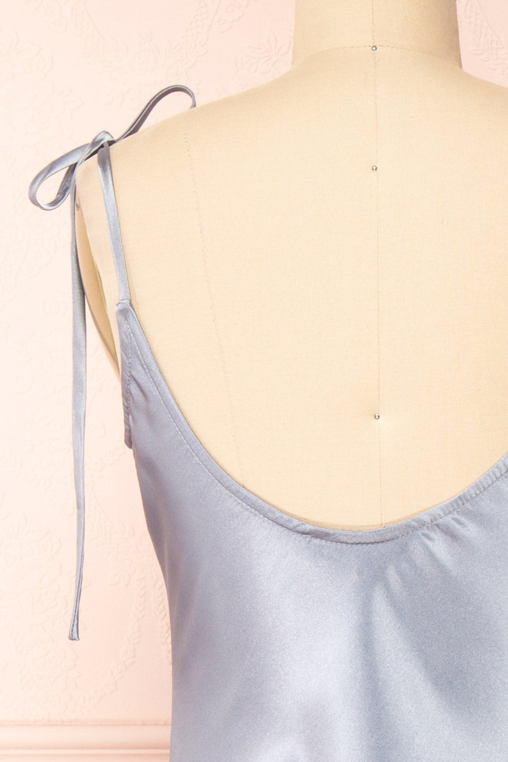 Elyse Blue | Cowl Neck Midi Dress
