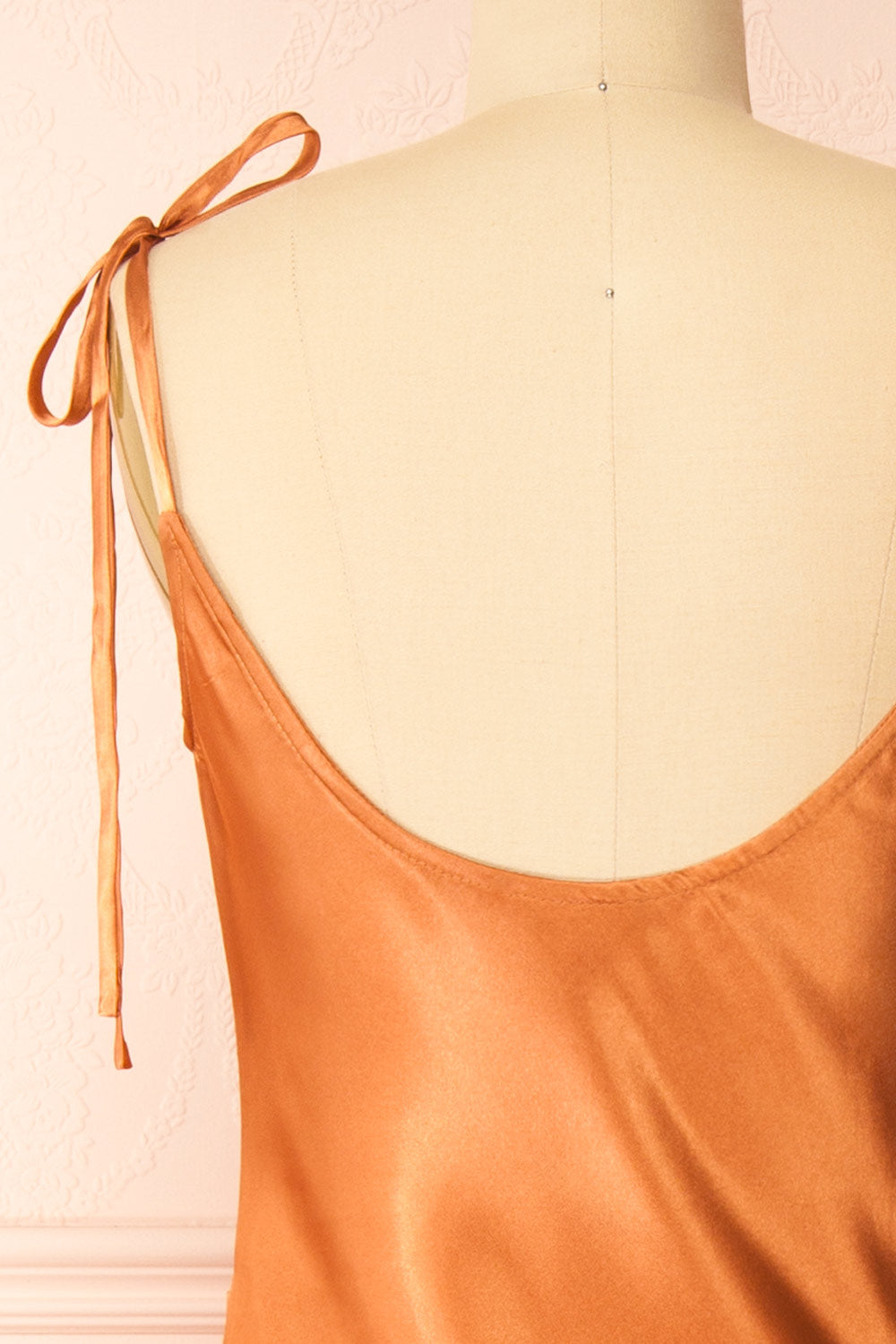 Elyse Rust | Cowl Neck Midi Dress