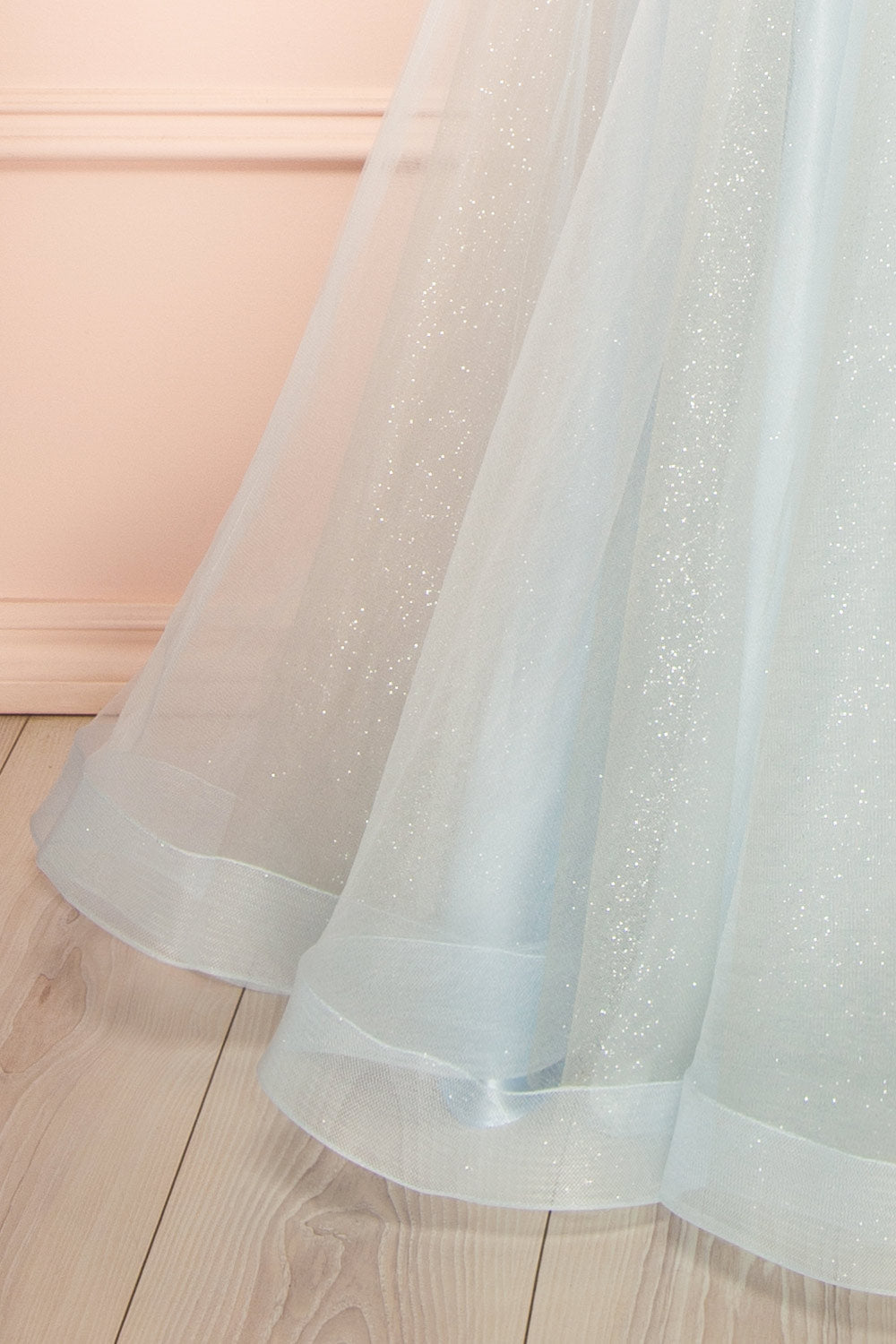 Emerie Blue | Translucent A-Line Corset Dress